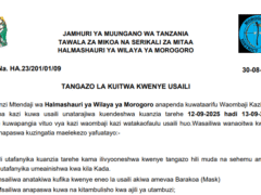 MAJINA ya Wailioitwa Kwenye Usaili Morogoro District Council