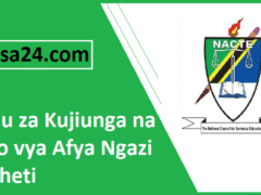 Fomu za Kujiunga na Vyuo vya Afya Ngazi ya Cheti