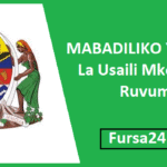 MABADILIKO Ya Eneo La Usaili Mkoa Wa Ruvuma