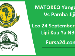 MATOKEO Yanga Sc Vs Pamba Jiji Leo 24 September 2025| Matokeo Ligi Kuu NBC