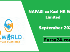 NAFASI za Kazi HR World Limited September 2025 NAFASI za Kazi HR World Limited September 2025