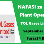 NAFASI za Kazi: Plant Operator Kutoka TOL Gases Limited