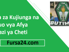 Sifa za Kujiunga na Vyuo vya Afya Ngazi ya Cheti Sifa za Kujiunga na Vyuo vya Afya Ngazi ya Cheti