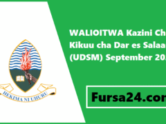 WALIOITWA Kazini Chuo Kikuu cha Dar es Salaam (UDSM) September 2025