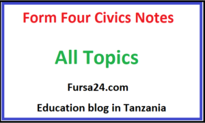 Form Four Civics Notes